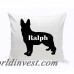 JDS Personalized Gifts Personalized German Shepherd Silhouette Throw Pillow JMSI2465